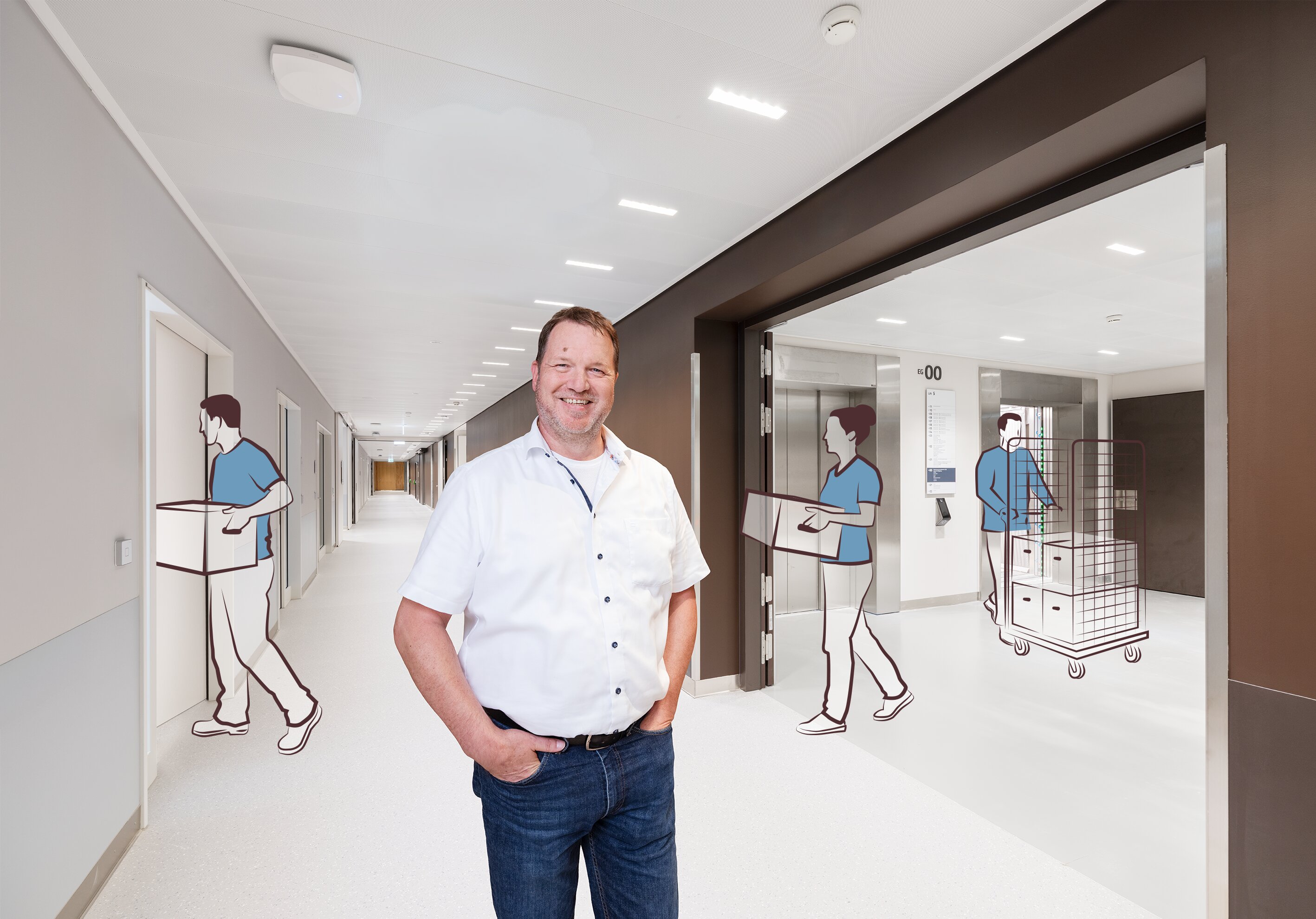 Markus Mai ist als Projektleiter für die Planung und Koordination des Umzugs in den Neubau Dreiklang verantwortlich.