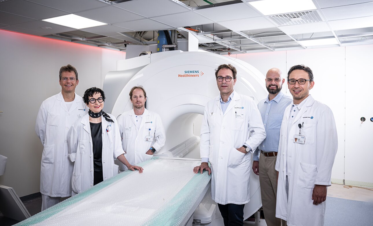 Dr. med. Alexander Cornelius,  Prof. Dr. med. Franca Wagner, Prof. Dr. med. Pasquale Mordasini, Prof. Dr. med. Sebastian Schindera, Benjamin Kast, Dr. med. Andres Spirig